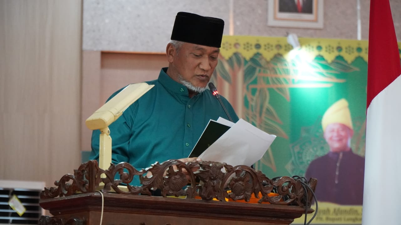 Ket :HUT Kabupaten Langkat ke 274 Tahun 2024 Dilaksanakan di Gedung Paripurna DPRD Langkat