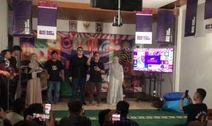 Peresmian gerakan "One Day One AMIN" oleh relawan AMIN muda di Jakarta, Rabu (17/1/2024). ANTARA/Devi Nindy