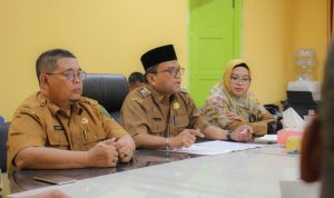 Pj Wali Kota Padangsidimpuan Letnan Dalimunthe saat membuka Raker Program Korpri Padangsidimpuan tahun 2024, Selasa (9/1-24). Foto : BP/Ist