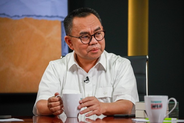 Sudirman Said di program Info A1 kumparan. (Aditia Noviansyah/Kumparan)