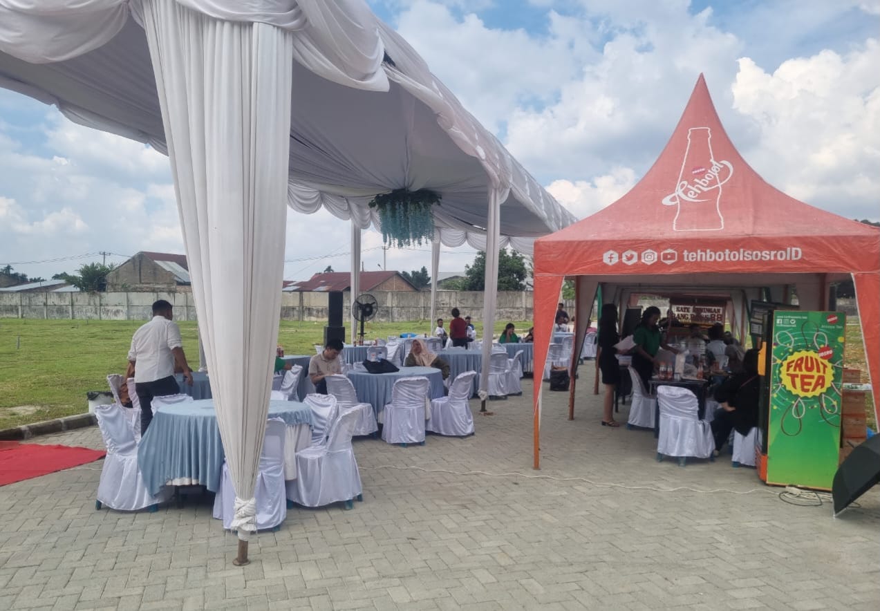 Grand Opening Show Unit Capital Residence, di Jalan Besar Namorambe, Medan Johor, Minggu (21/1/2024).(Istimewa).