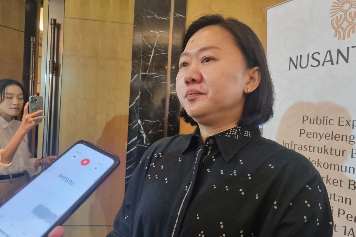Deputi Bidang Sarana dan Prasarana OIKN Silvia Halim saat ditemui di The Westin, Jakarta, Senin (15/1/2024). (KOMPAS.com/Isna Rifka Sri Rahayu)