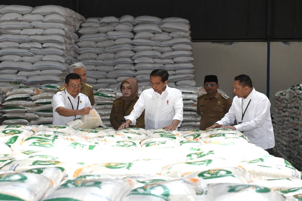 Presiden Jokowi: Bantuan Pangan Beras Premium untuk Masyarakat