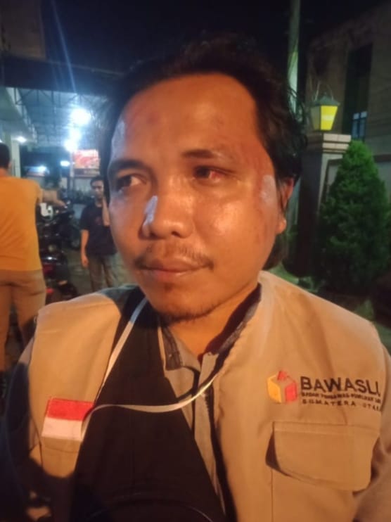 korban dalam keadaan lembam diduga dianiaya.(istimewa).