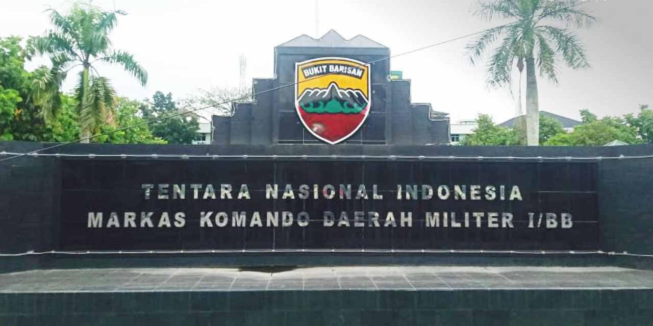 Kantor Kodam I Bukit Barisan.(istimewa).
