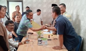 Muhammad Edison Ginting resmi mendaftar pencalonan sebagai Ketua Persatuan Wartawan Unit Pemko Medan priode 2024-2026. BP/erwan