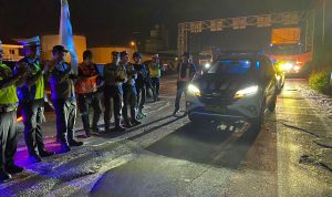 Polda Sumut melakukan pengawalan.(istimewa).