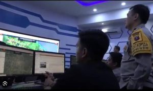 Pejabat Polda Sumut memantau kegiatan.(Istimewa)