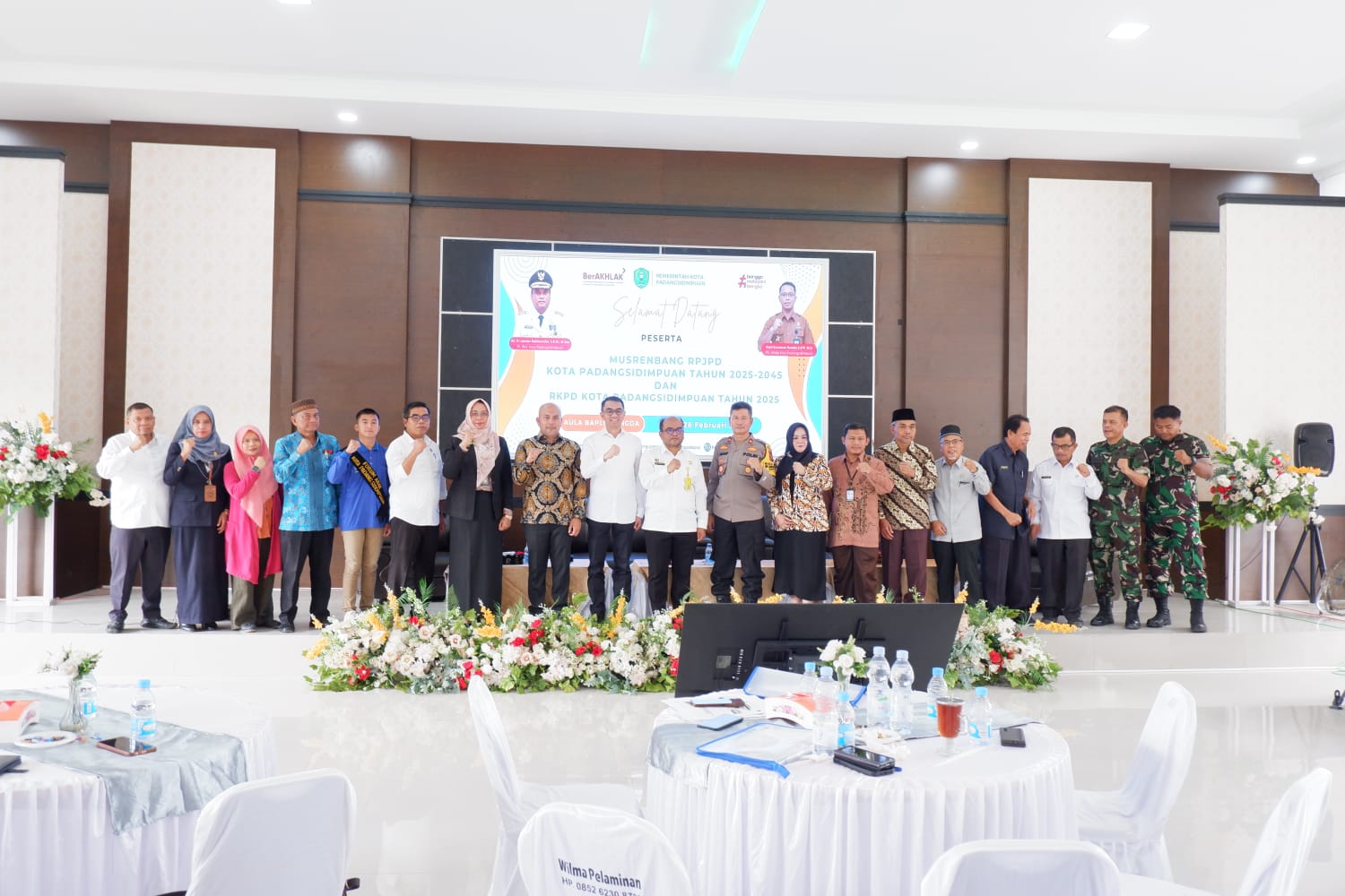 Pj Wali Kota Padangsidimpuan Letnan Dalimunthe pada Musrenbang RKPD dan RPJPD Kota Padangsidimpuan di Aula Bapelitbangda setempat, Rabu (28/2-24). Foto : BP/Ist
