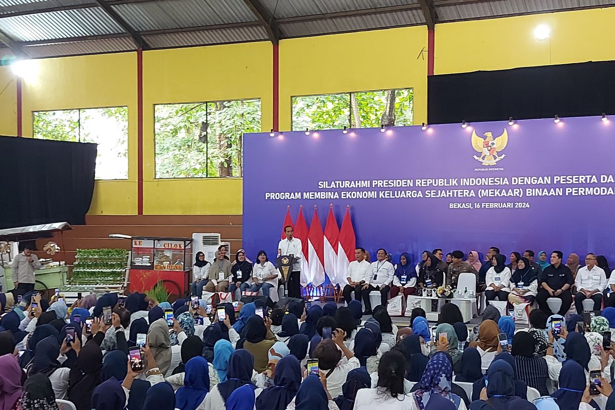 Presiden Jokowi Apresiasi Kedisiplinan Nasabah Program PNM Mekaar
