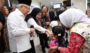 Wakil Presiden (Wapres) RI, Ma'ruf Amin kunjungi Rumah Sakit Umum Daerah (RSUD) KRMT Wongsonegoro (KOMPAS.COM/Dok. Pemkot Semarang)