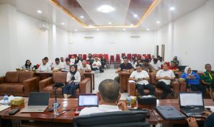 Pertemuan Bahas Ranperwal Keolahragaan. BP/erwan