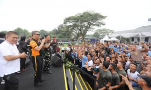 olahraga bersama antara TNI dan Polri.(Istimewa)