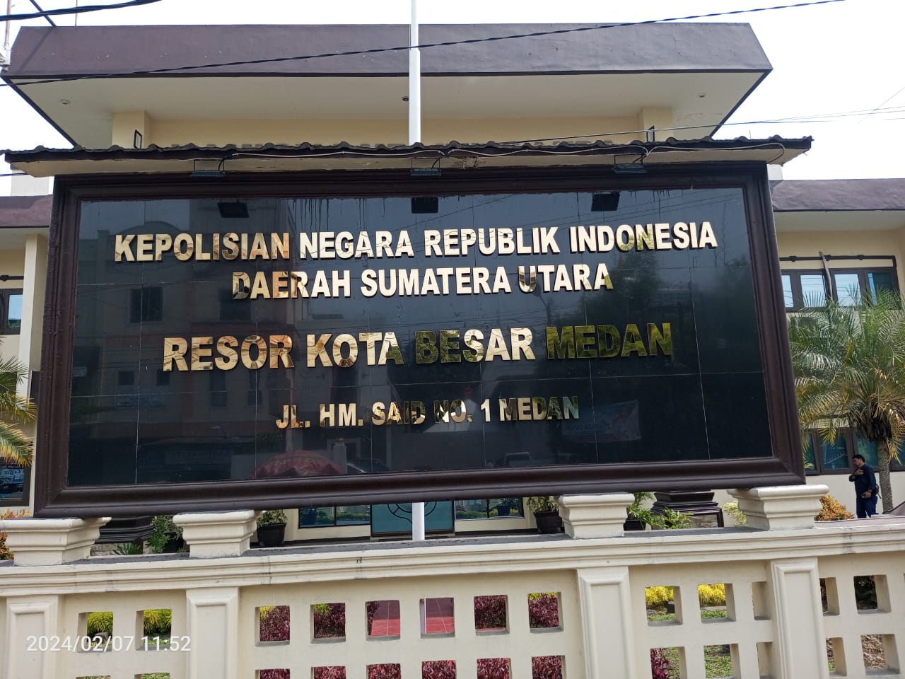 Kantor Polrestabes Medan tempat proses penanganan kasus.(Istimewa)