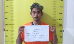 tersangka jaringan pengedar sabu diamankan bersama barang bukti.(Istimewa)