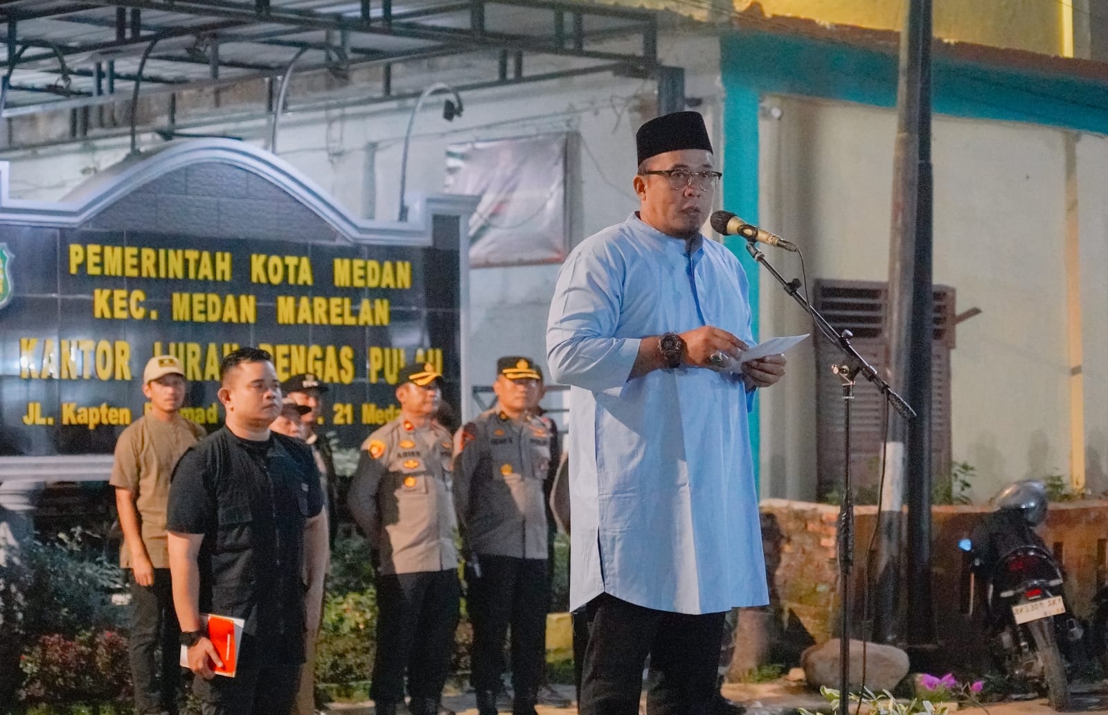 Wakil Wali Kota Medan Aulia Rachan saat memberikan sambutan dan arahan. BP/erwan