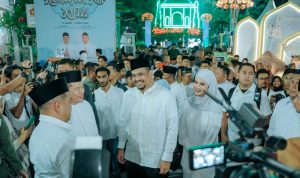 Wali Kota Medan Bobby Nasution saat membuka Ramadhan Fair ke XVIII di Taman Sri Deli Medan. BP/erwan