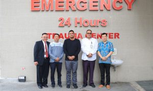 Wali Kota Medan Bobby Nasution foto bersama saat meresmikan Traumatology Center RS Regina Maris/BP/erwan