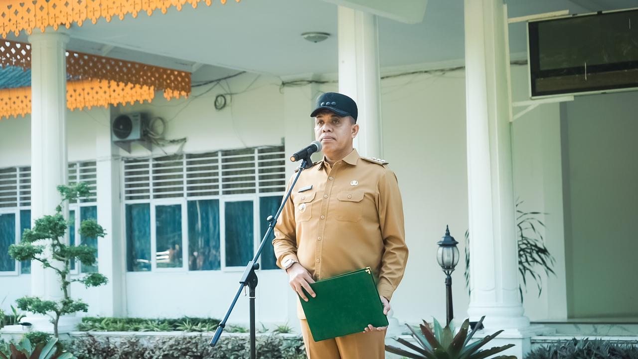 j Bupati Langkat H. M. Faisal Hasrimy, AP., M.AP mendukung kebijakan Pemerintah Pusat terkait pemberian Tunjangan Hari Raya (THR) dan gaji 13 melalui PP No. 14/2024. Foto: Ist.