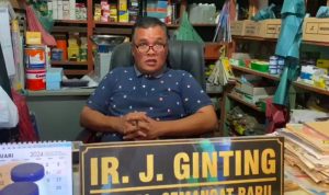 Warga yang mendukung proyek pembangunan Bendungan Lau Simeme.(Istimewa)