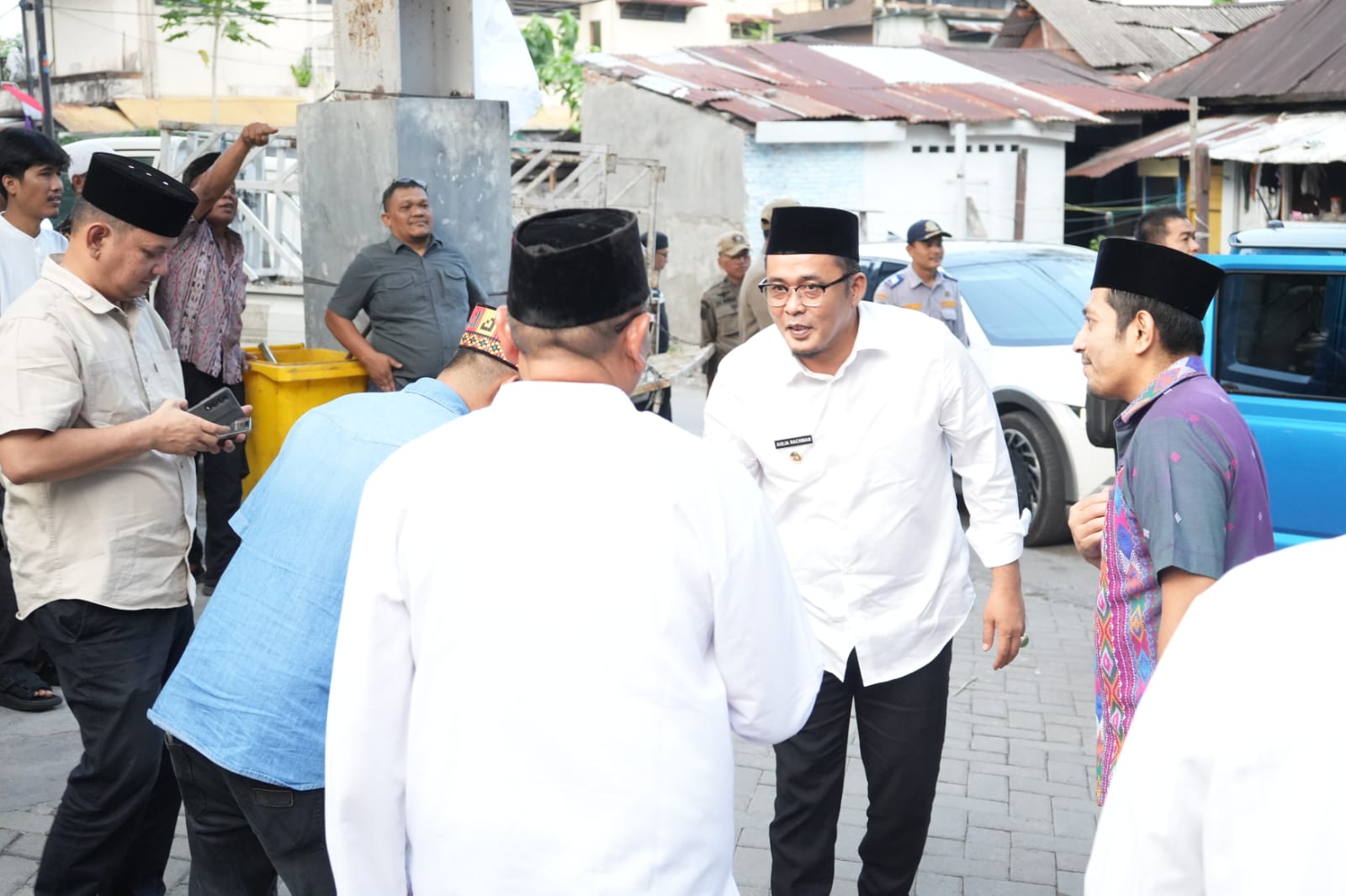Wakil Wali Kota Medan Aulia Rachman saat Safari Ramadhan di Masjid Taqwa, Kecamatan Medan Polonia. BP/erwan