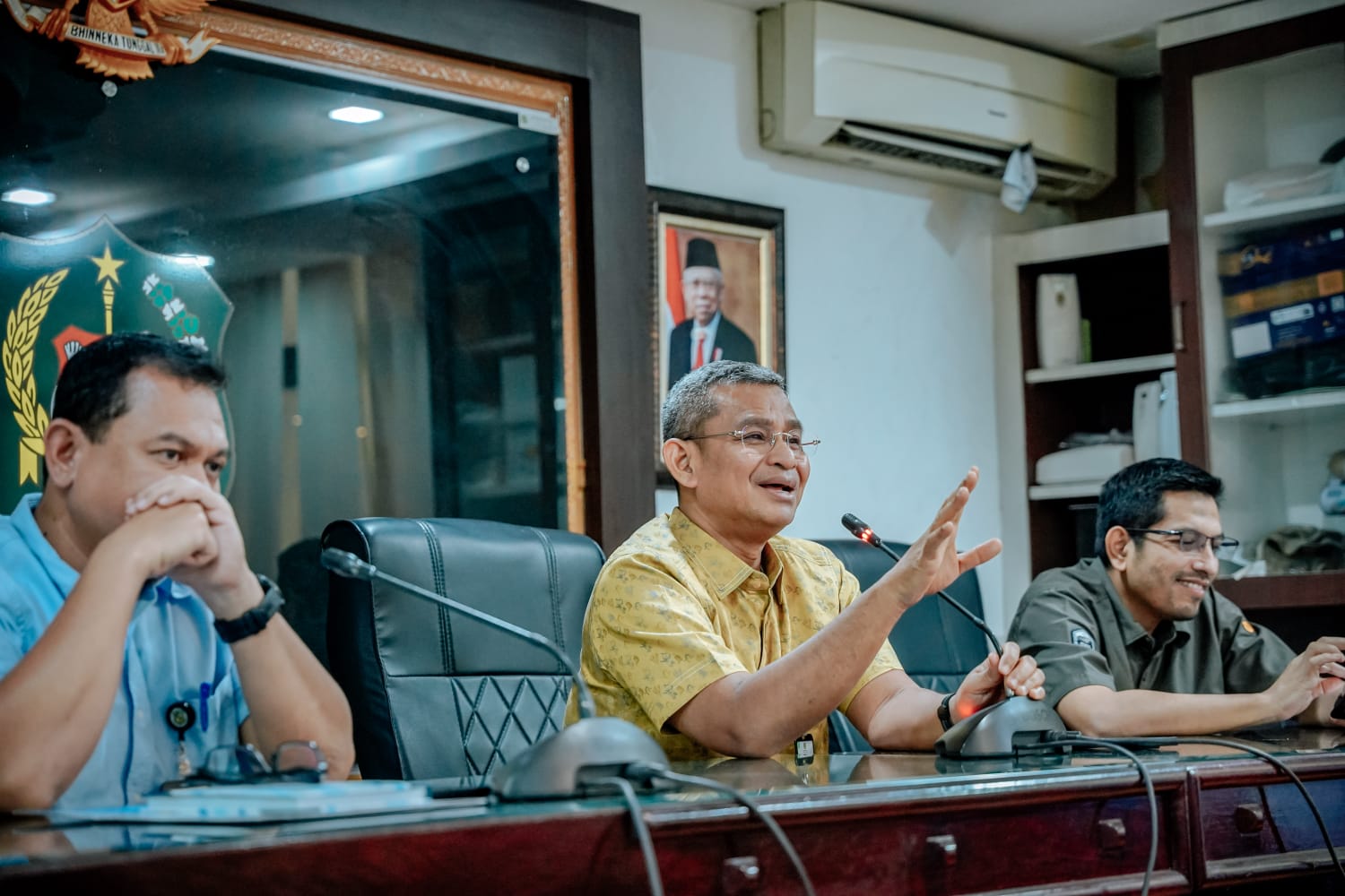 Sekdako Medan Wiriya Alrahman saat memberikan sambutan dan arahan. BP/erwan