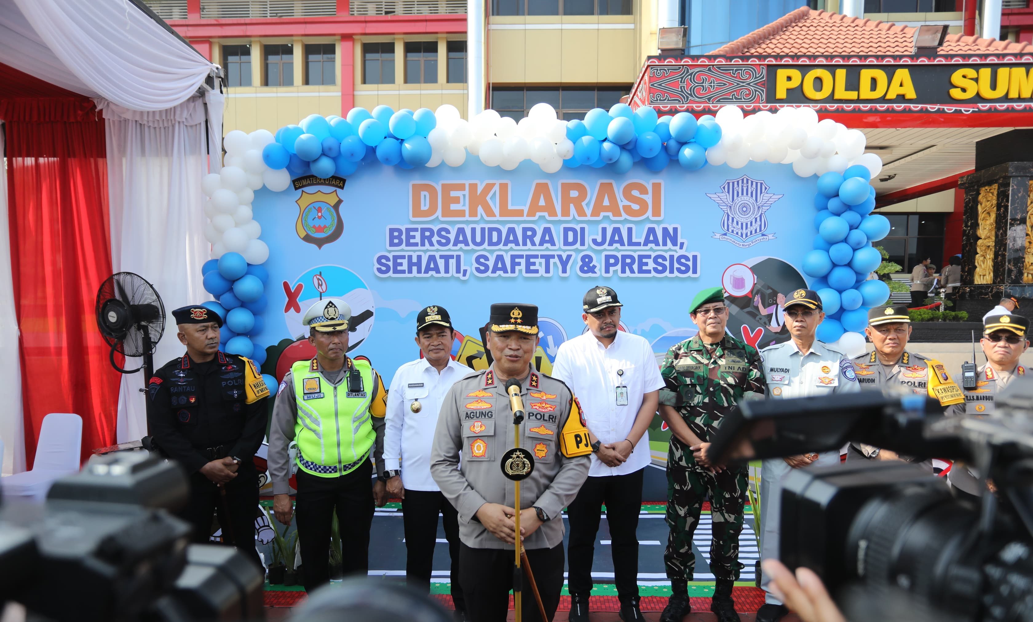 Kapolda Sumut memberitahukan keterangan pers.(Istimewa)