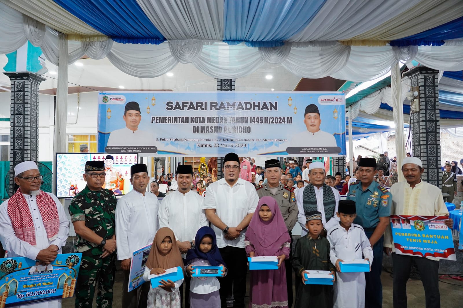 Wakil Wali Kota Medan Aulia Rachman saat Safari Ramadhan. BP/erwan