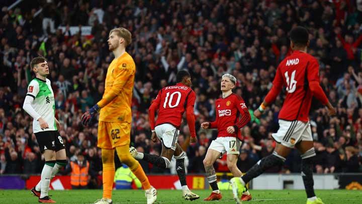 Manchester United Berpeluang Capai Final Piala FA Setelah Menghentikan Liverpool 4-3