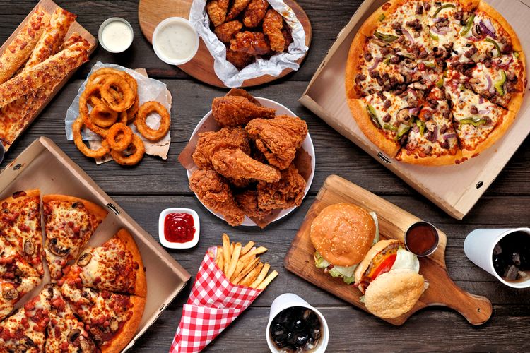 Ilustrasi junk food