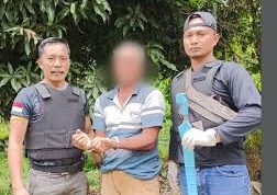 IH Menyerahkan Diri ke Polisi Setelah Membacok Tetangga, Takut Ditangkap Banyak Polisi