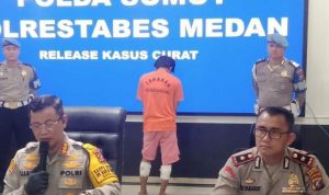 Kapolrestabes Medan bersama Kapolsek Sunggal.(Istimewa)
