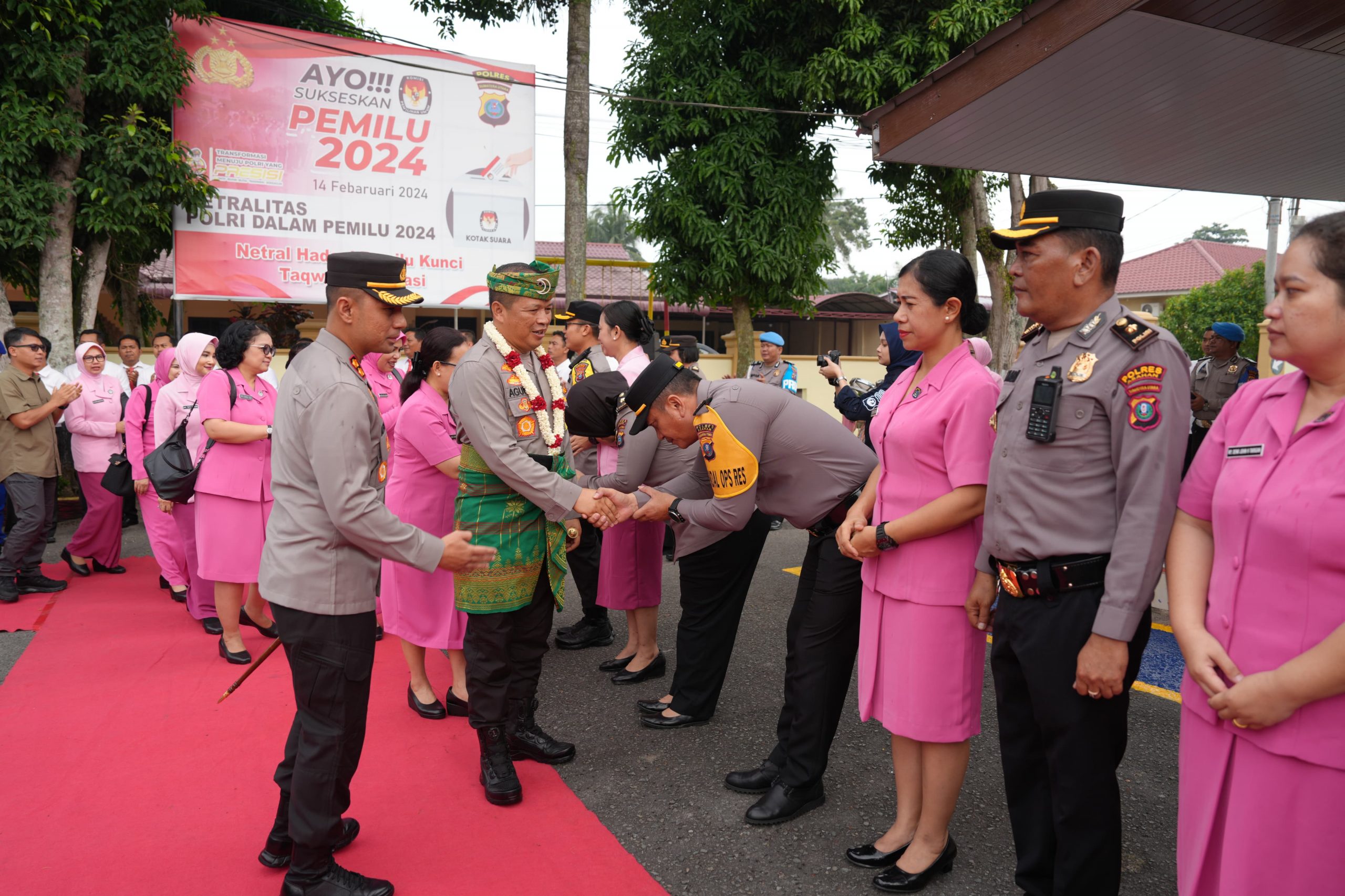 Kapolda Sumut kunjungi Markas Polres Asahan.(Istimewa)
