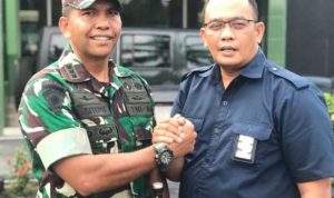 Triyanto Sitepu SH bersama dengan Danrem 022 Pantai Timur.(Istimewa)