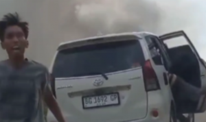 Mobil Avanza Pemudik Terbakar di Jalur Musi Rawas – PALI