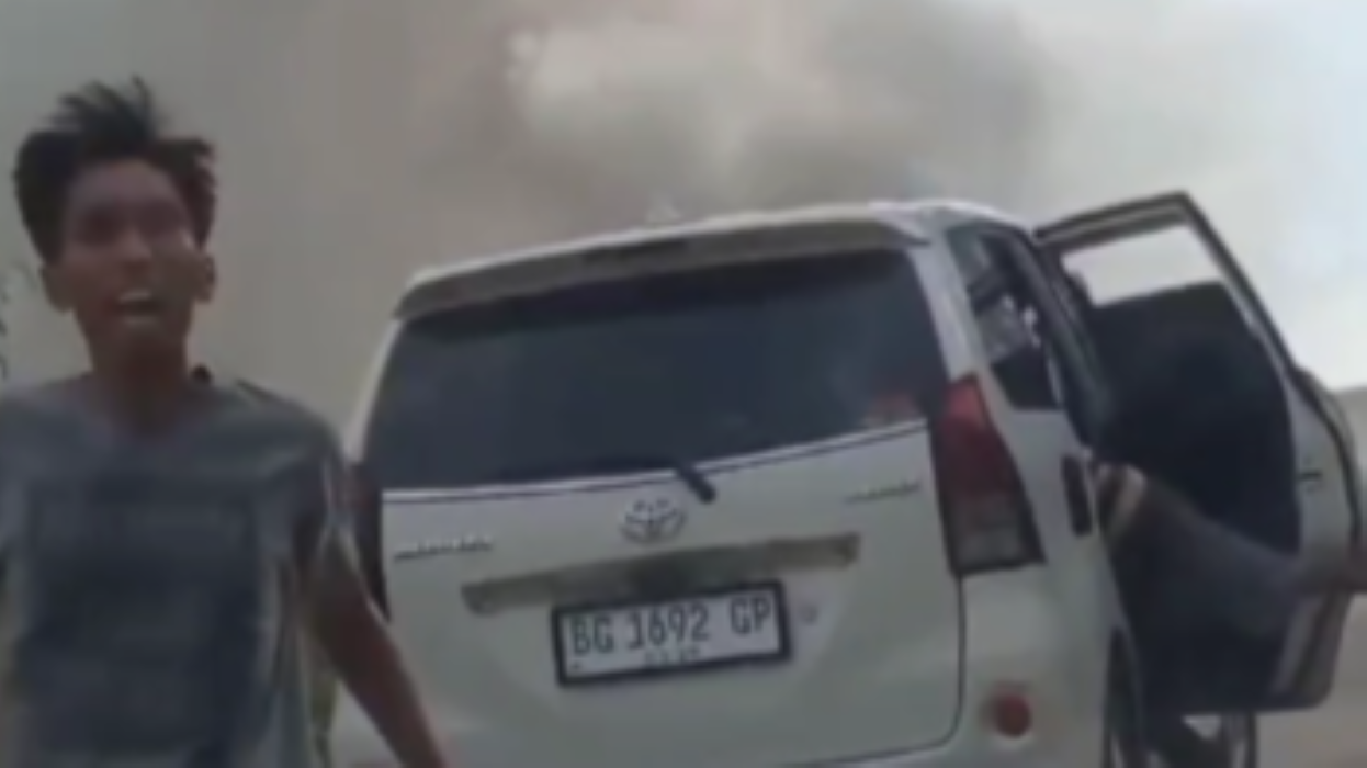 Mobil Avanza Pemudik Terbakar di Jalur Musi Rawas – PALI