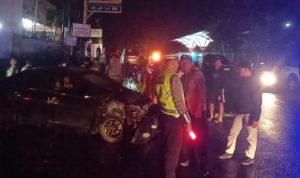 Mobil Milik ASN Terbakar di Depan Bandara Silampari Lubuk Linggau