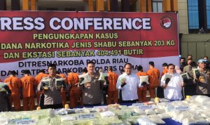 Polda Riau Berhasil Amankan Ribuan Butir Narkotika