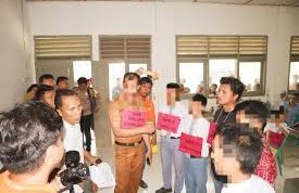 Polres Nias Selatan Melakukan Rekonstruksi Kasus Kematian Siswa SMK