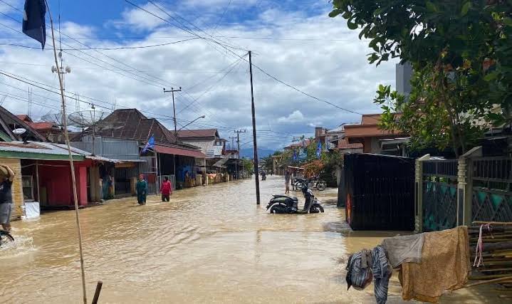 Banjir Masih Melanda Kabupaten Musi Rawas Utara