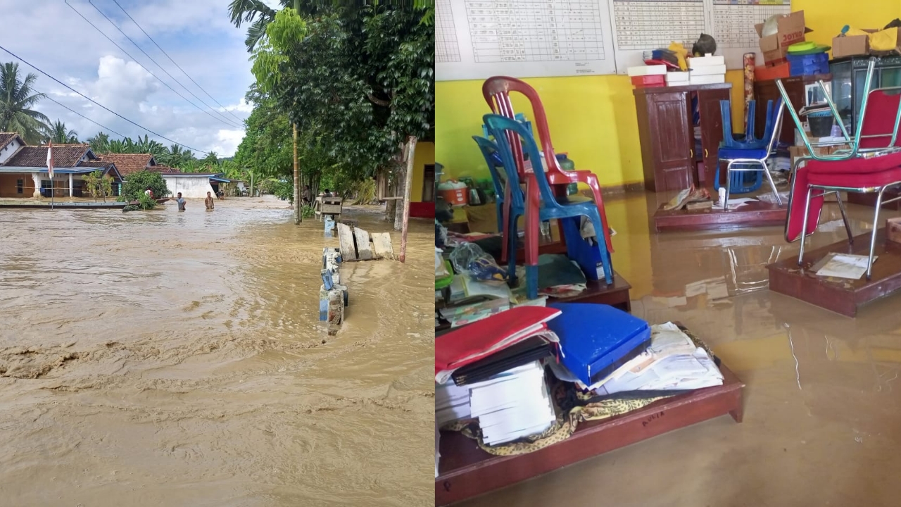 Banjir Bandang Melanda Dua Kecamatan di Musi Rawas