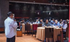 Kepala Bappeda Medan Benyy Iskandar saat menyampaikan paparan. BP/erwan