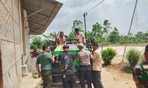 Kepolisian dari Polsek Tanjung Morawa dan TNI mengamankan mesin judi tembak ikan.(Istimewa)