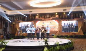 Suasana pembukaan Raker Komwil I Apeksi di Kota Pekanbaru yang di buka secara resmi Wakil Rektor IPDN Suhajar Diantoro, Kamis (3/5-24). Foto ; BP/Ist