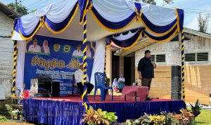 Bupati Tapsel Dolly Pasaribu saat menghadiri pengajian BKMT di Kecamatan Angkola Timur, Minggu (12/5-24). Foto : BP/Ist