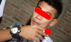 Pelaku yang diamankan.(Istimewa).