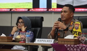 Kapolres Pematangsiantar ketika memberikan arahan.(Istimewa)