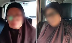 Kedua pelaku ketika diamankan petugas kepolisian.(Istimewa).