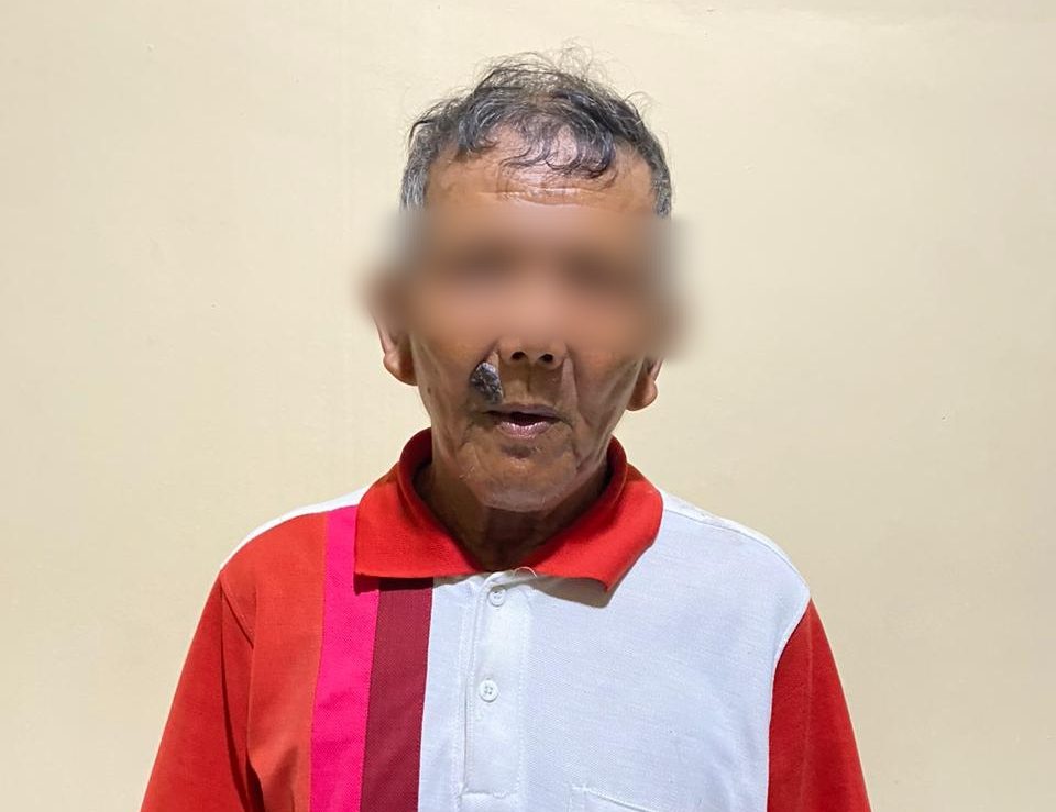 pelaku yang diamankan petugas kepolisian.(Istimewa)