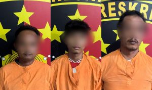 ketiga pelaku yang diamankan